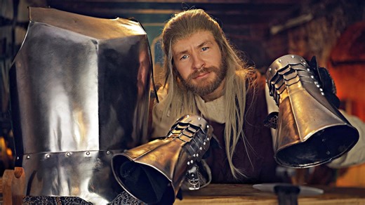 Blacksmith fits you with medieval armour | ASMR