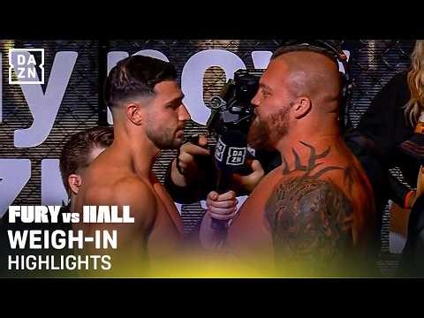 WILD CAGE KICK! 🤯 Tommy Fury vs. Eddie Hall | Weigh-In highlights