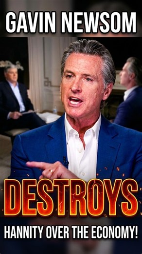 Gavin Newsom DESTROYS Hannity Over the Economy! 🔥 #inflation #economy #newsom #trump #funny #tds