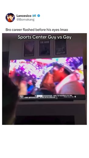The Baller Media on Instagram: "ESPN’s Scott Van Pelt visibly disgusted after two men making out popped up on his screen during New Year’s coverage. “Yeah… Live makeouts on Sports Center. Get into it,” he said in response to the normal couples. “Ohhhhhhhh! What are we….” he said in response to the gay couple before catching himself. - @theballermedia for more!"
