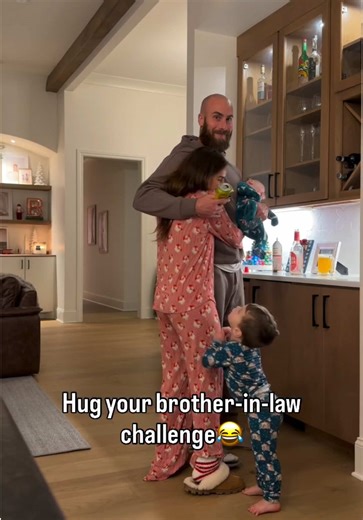 Brother-in-Law Hug Challenge on Christmas Eve