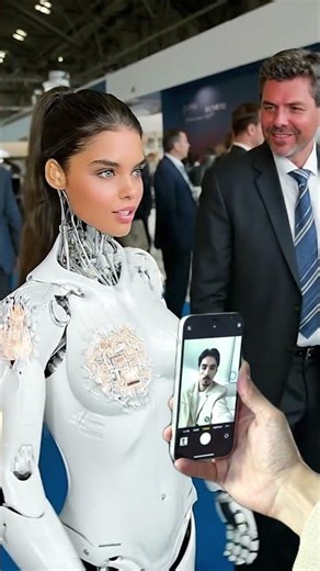 POV: AI Humanoid Robot in 2036 at Tech Expo 🤖