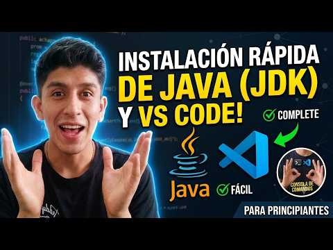 Tutorial: Instalar Java (JDK) y VS Code Paso a Paso | Ideal para Empezar a Programar