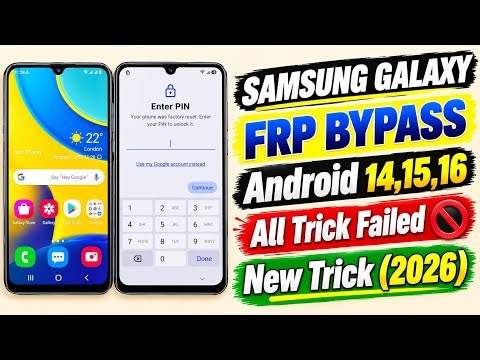 Samsung Galaxy FRP Bypass Without PC (2026) 🔥 Android 14, 15 & 16 | Latest Security Patch