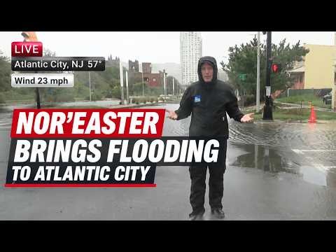 Mike Bettes Shows Severe Coastal Flooding in New Jersey
