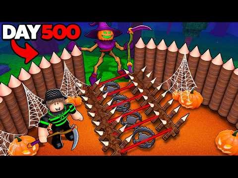 I Built a HALLOWEEN Base In 99 Nights In The Forest!