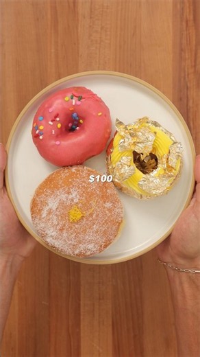 Cheap vs expensive donuts #cooking #food #foodasmr #recipe