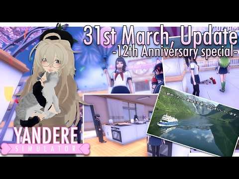 ANNIVERSARY SPECIAL ?? New censors, new events and more - Yandere Simulator 31st March Update