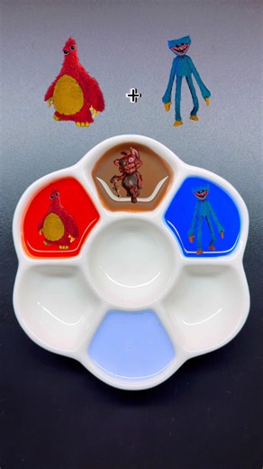 Poppy Playtime 5 Color Mixing | Guess the mixed color #colormixing #poppyplaytime #satisfying