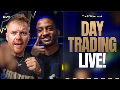Day Trading LIVE! BDH Network! Patrick Wieland and D Money!