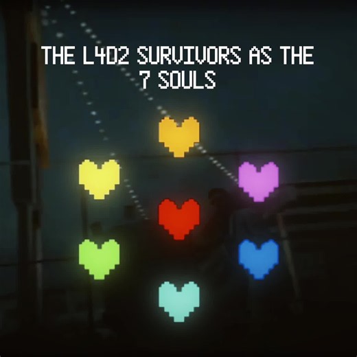 The 7 souls as the l4d2 survivors || #CapCut #fyp #l4d2 #edit #undertale