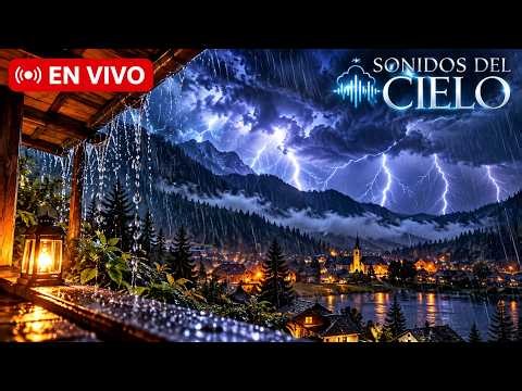 ⛈️ LLUVIA Y TRUENOS EN VIVO 🌧️⚡ Sonidos para Dormir Profundamente 😴
