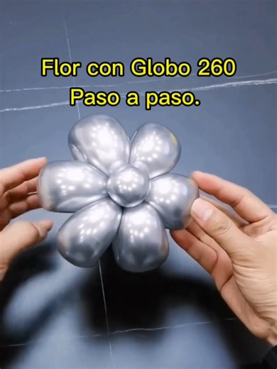 Tutorial de Flor con Globo 260 paso a paso. #globos #tipsglobos #decoradoresdefiestas #decoracionglobos #piñatas