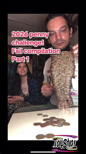Coin crash compilation part 1 (2026 penny challenge) #coin #stack #balance