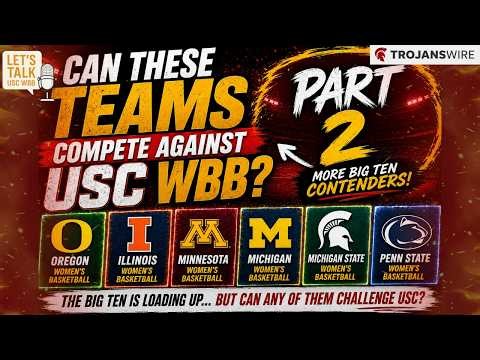 Can any of these BIG TEN Teams Challenge USC WBB? PART 2 #uscwbb #ncaawbb #bigtenbasketball