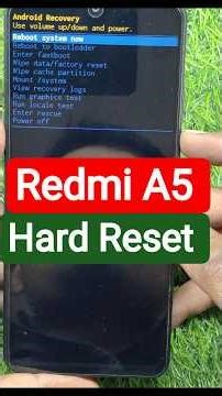 Redmi A5 Hard Reset | How To Unlock Lock REDMI A5 | How To Reset Redmi A5 | Redmi A5 lock remove
