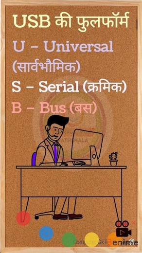 🖥️ USB Full Form क्या है? | What is USB? | USB Full Form in Hindi | Computer GK Pathshala😄😃