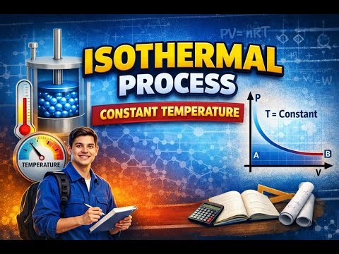 Isothermal Process Explained | Constant Temperature| PV Diagram & Work Done