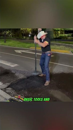 They repair potholes in minutes without machinery #Explore #Engineering #Construction #Pr