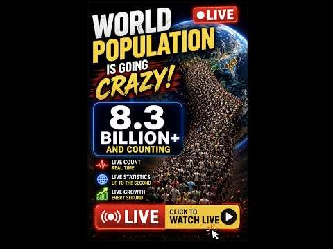 🔴 LIVE: WORLD POPULATION IS GROWING RIGHT NOW!| 24/7