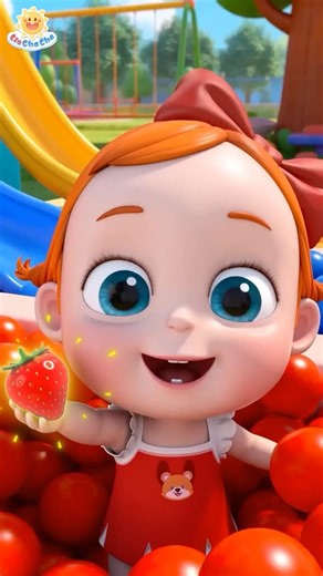 Learn Colors! Balls and Fruits 🔴🟡🟢🔵 | LiaChaCha #shorts #baby