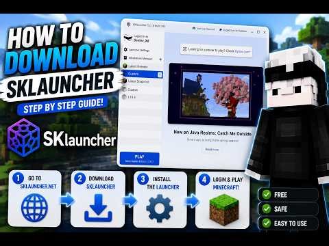 How to download SkLauncher and Run Minecraft Java- Step-By-Step guide