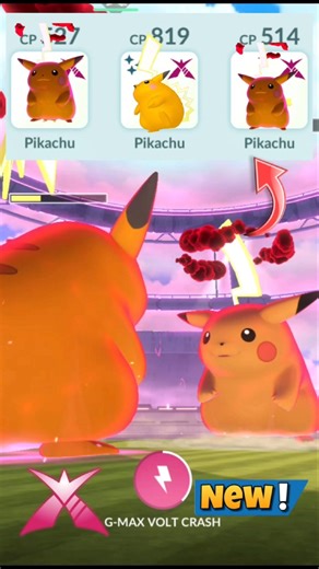 Using 3x✨️Shiny Gigantamax Pikachu in Raid....Pokemon Go