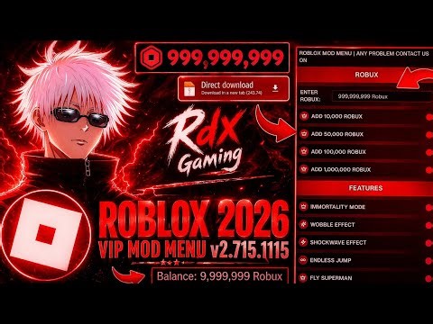 Roblox Mod Menu 2.716.875 Unlimited Robux | Roblox Unlimited Robux Mod Apk - Roblox MOD MENU 2026
