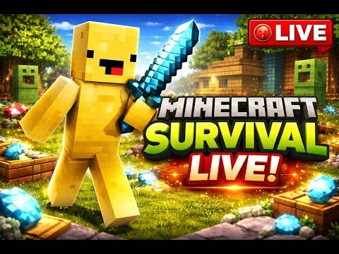 Minecraft Survival LIVE 🔥 Starting From Scratch | Noob to Pro Journey!