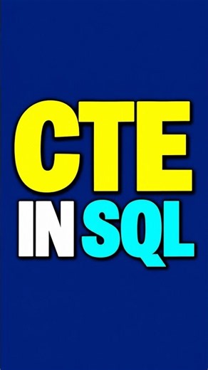 SQL CTE Explained in 60 Seconds 🔥 | SQL Server Interview #shorts