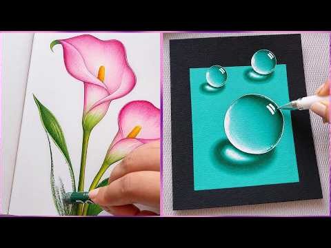 11 Easy Creative Art Hacks When You’re Bored || Art Ideas || painting for Beginners
