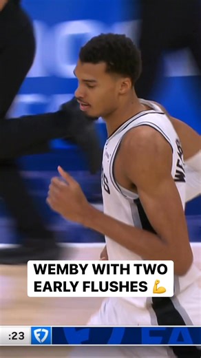 Victor Wembanyama throws down a pair of impressive dunks while barely needing to leave the ground! 😮‍💨🔥 UTA-SAS • NBA League Pass Tap to Watch ➡️ https://www.nba.com/how-to-watch-game-redirect/0022500440?partnerRef=NBA&platform=Facebook&surface=Post | NBA