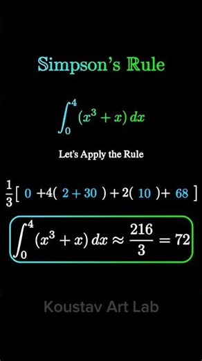 Master Simpson's Rule in 30 Seconds! 📐🔥 #shorts #viral