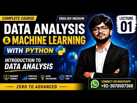 Data Analysis & Machine Learning with Python | Lecture 01 | Complete Beginner Course| English Medium