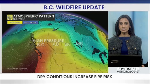Dry conditions increase fire risk in BC