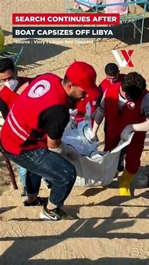 Nine Bodies Wash Ashore | Search Continues After Migrant Boat Capsizes Off Libya | VERTEX