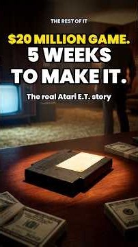 Atari Paid $20 Million for E.T. He Had 5 Weeks to Make It
