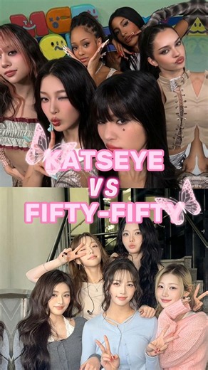 KATSEYE OR FIFTY-FIFTY??❄️🤎 @katseyeworld @WE_FIFTYFIFTY #fiftyfifty #katseye