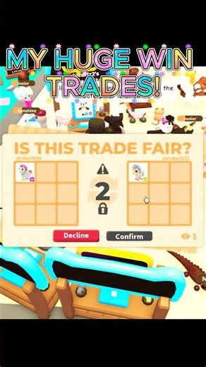 My HUGE Win TRADES In Adopt Me! #roblox #adoptme