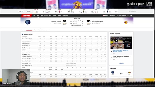 We're talking Lakers vs Grizzlies as the purple and gold look to make it two in a row vs Memphis...Use promo code LAKERSNATION on Sleeper and get 100% match up to $100! https://Sleeper.com/promo/LAKERSNATION. Terms and conditions apply. #Sleeper | Lakers Nation