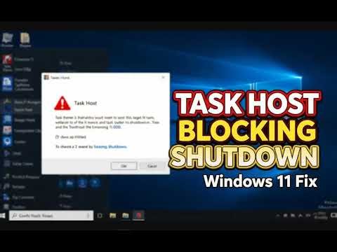How to Fix Task Host Window Preventing Windows 11 Shutdown