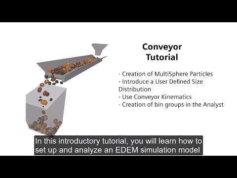 EDEM Material Modelling: Conveyor belt