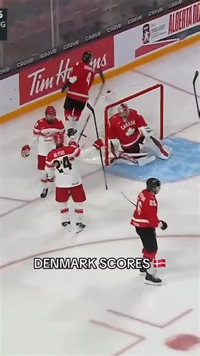 TSN on Instagram: "Mads Klyvo gets Denmark on the board on their second shot of the game! 🇩🇰 #WorldJuniors"