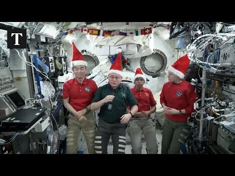 Astronauts Aboard Space Station Send Christmas Cheer To Earth