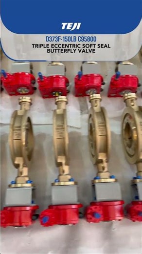 D373F-150LB C95800TRIPLE ECCENTRIC SOFT SEAL BUTTERFLY VALVE-TEJI #valve #China