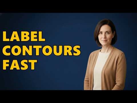 How To Label Contours In Civil 3D?