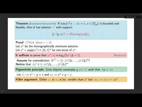 Karol Węgrzycki - "Fine-grained complexity of integer programming with few constraints"