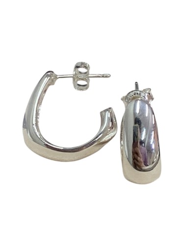 Large L Shape C Hoop Earrings 607 | Ojoh