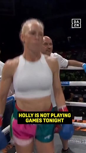 Love to see Holly Holm in a boxing ring! 🥊 #SerranoTellez | Live NOW on DAZN ▪️ | DAZN