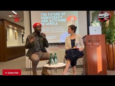 The future of democracy and activism in Africa -He. Robert Kyagulanyi Ssentamu at Harvard University